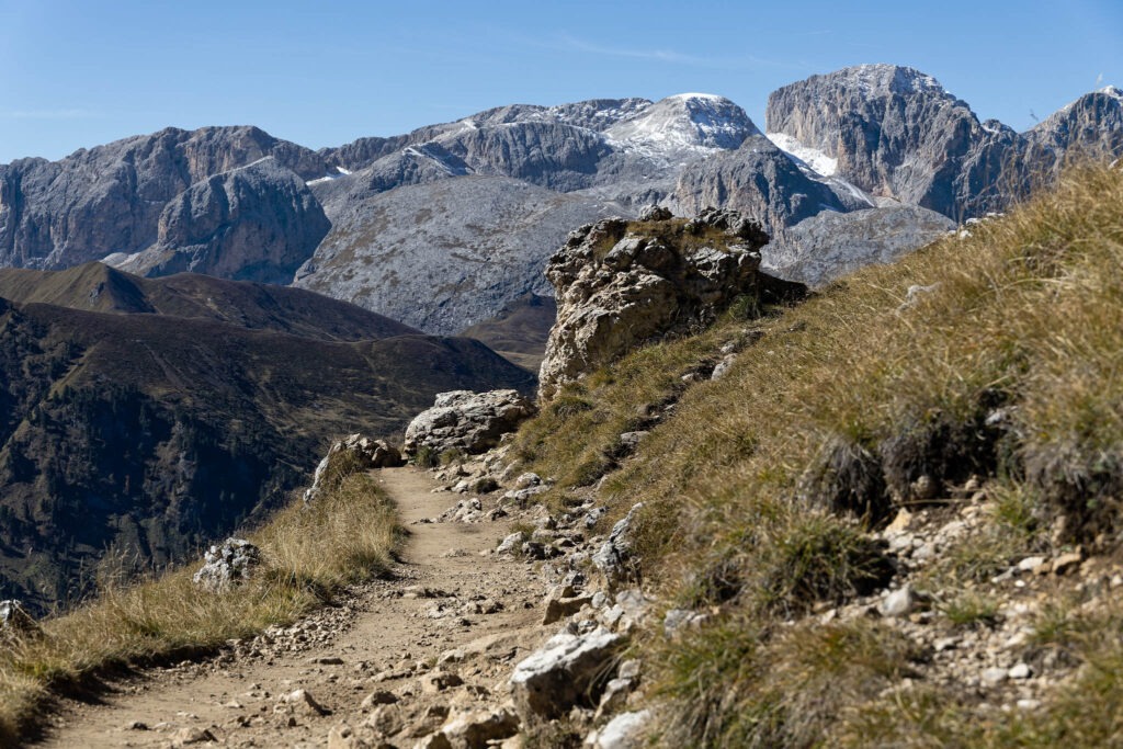 Auf dem Weg zur Plattkofelhütte